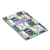 Carnet Watercolour Iris Floral Wreath Notebook (Côté Droit)