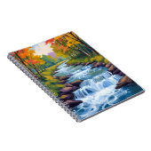 Carnet Waterfall Nature Landscape Painting (Côté Droit)
