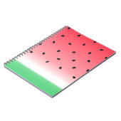 Carnet Watermelon Ombre Stripes (Côté gauche)