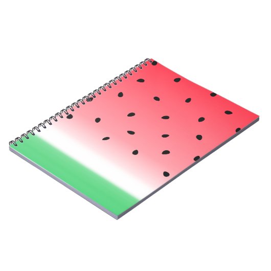 Carnet Watermelon Ombre Stripes (Côté gauche)