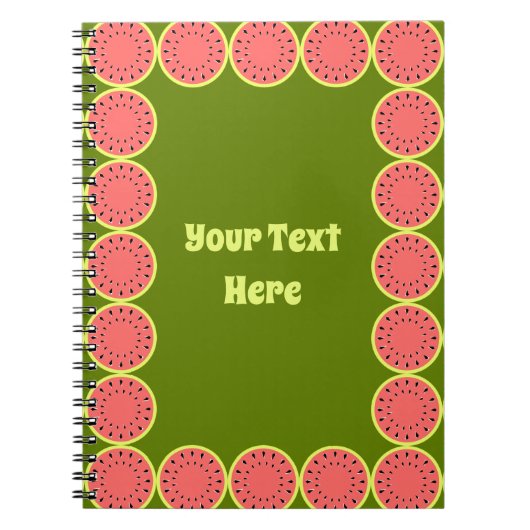Carnet Watermelon Pink Multi Text Center (Devant)