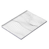 Carnet Wave Lines Motif Abstrait Arrière - plan.art, vagu (Côté gauche)