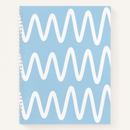 Carnet Wave No. 3 - Notebook (Dusty Blue) (Devant)