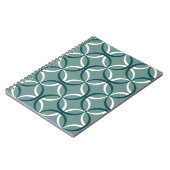 Carnet Wavy Lines Green Seamless Motif (Côté gauche)