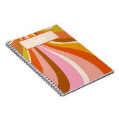 Carnet Wavy Retro, Notes Journal, (Côté Droit)