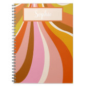 Carnet Wavy Retro, Notes Journal, (Devant)