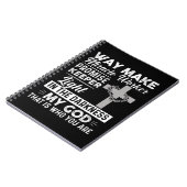 Carnet Waymaker Miracle Worker Promesse Keeper Lumière Jé (Côté gauche)