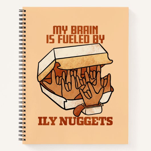 Carnet We Love Nuggets - Nugget Love - ASL ILY Obsession (Devant)