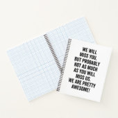 Carnet We Will Miss You (Intérieur)