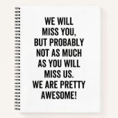 Carnet We Will Miss You (Devant)