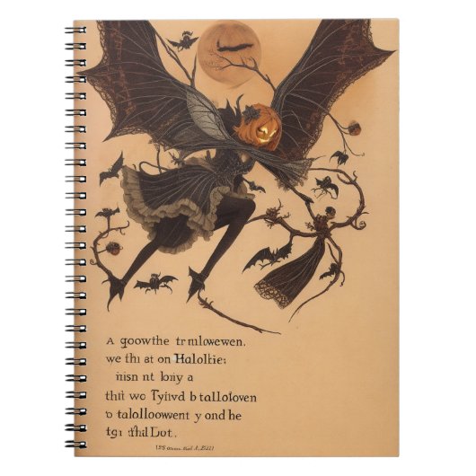 Carnet Web Halloween Samhain Fairy Owl Spider (Devant)