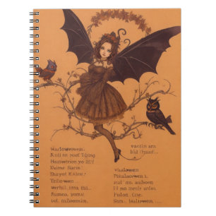 Carnet Web Halloween Samhain Fairy Owl Spider