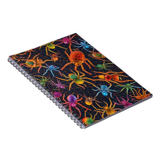 Carnet Web Spider Vibrant - Conception colorée (Côté Droit)