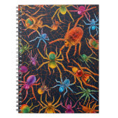 Carnet Web Spider Vibrant - Conception colorée (Devant)