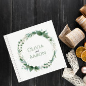 Carnet Wedding Guest Book with Botanical Wreath Cover