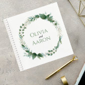 Carnet Wedding Guest Book with Botanical Wreath Cover