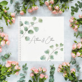 Carnet Wedding Guest Book with Eucalyptus Leaves