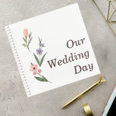 Carnet Wedding Guest Book with Romantic Botanical Design
