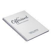 Carnet Wedding Officiant Ceremony Personalized Elegant (Côté Droit)
