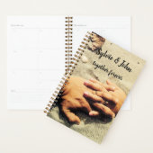 Carnet Wedding planner à thème plage (Devant avec enveloppe)