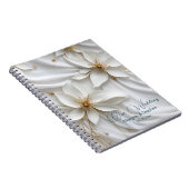 Carnet Wedding planner blanc et doré Satin (Côté Droit)