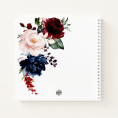 CARNET WEDDING PLANNER BLEU BURGUNDY DE LA MARINE DE COUL (Dos)