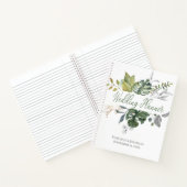 Carnet Wedding planner bleu et vert (Intérieur)