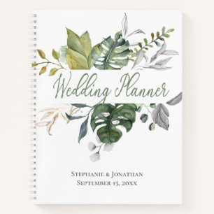 Carnet Wedding planner bleu et vert