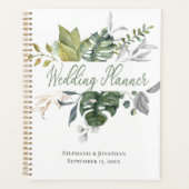 Carnet Wedding planner bleu et vert (Devant)