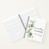 Carnet Wedding planner botanique moderne Eucalyptus (Intérieur)