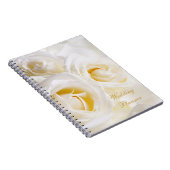Carnet Wedding planner crème blanc de roses (Côté Droit)