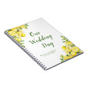 Carnet Wedding planner de cadre vert citron italien (Côté Droit)