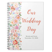 Carnet Wedding planner de fleurs printanières (Devant)