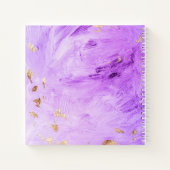 Carnet Wedding planner de nom Abstrait Purple Gold (Dos)