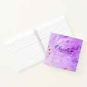 Carnet Wedding planner de nom Abstrait Purple Gold (Intérieur)
