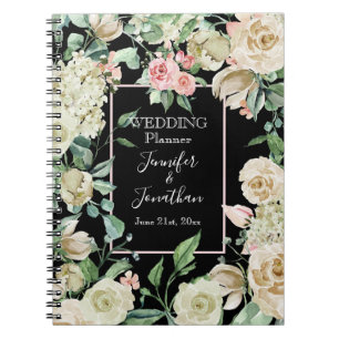 Carnet Wedding planner de Rose blanche victorienne tradit