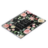 Carnet Wedding planner de roses roses victoriennes tradit (Côté gauche)