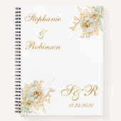 Carnet Wedding planner du logo de la Florale d'or (Devant)