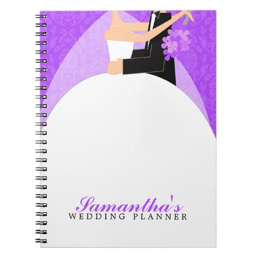 Carnet Wedding planner fait sur commande de jeunes mariés (Devant)