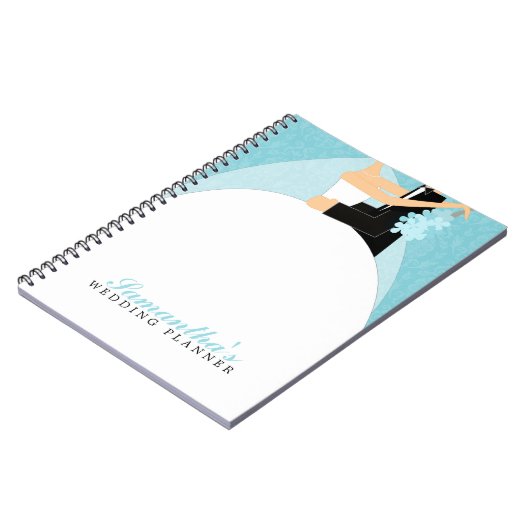 Carnet Wedding planner fait sur commande de jeunes mariés (Côté gauche)