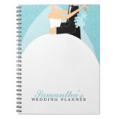 Carnet Wedding planner fait sur commande de jeunes mariés (Devant)