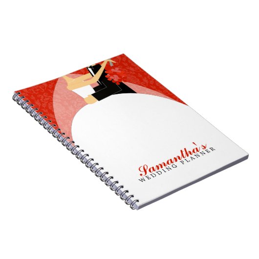 Carnet Wedding planner fait sur commande de jeunes mariés (Côté Droit)