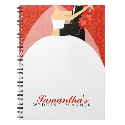Carnet Wedding planner fait sur commande de jeunes mariés (Devant)
