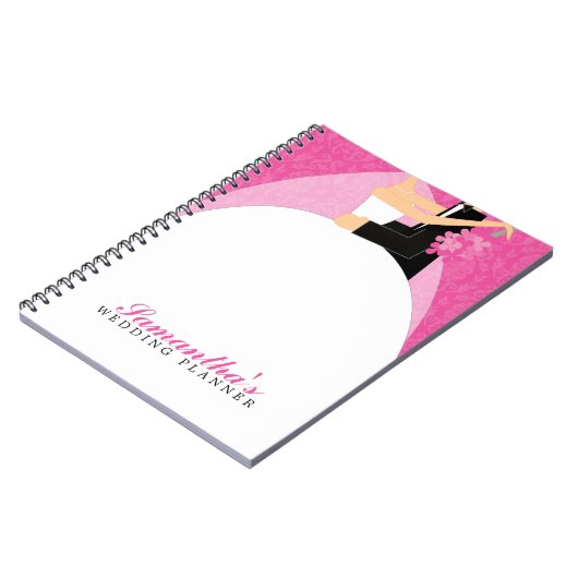 Carnet Wedding planner fait sur commande de jeunes mariés (Côté gauche)