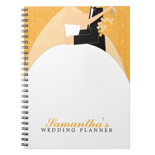 Carnet Wedding planner fait sur commande de jeunes mariés (Devant)