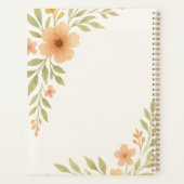 Carnet Wedding planner Fleur sauvage rustique (Dos)
