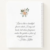 Carnet Wedding planner Fleurs d'été (Dos)