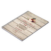 Carnet Wedding planner floral du Marsala de Bourgogne (Côté gauche)