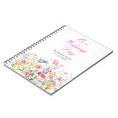 Carnet Wedding planner floral fleur sauvage Spring (Côté gauche)