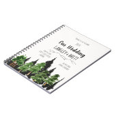 Carnet Wedding planner forestier rustique personnalisé (Côté gauche)